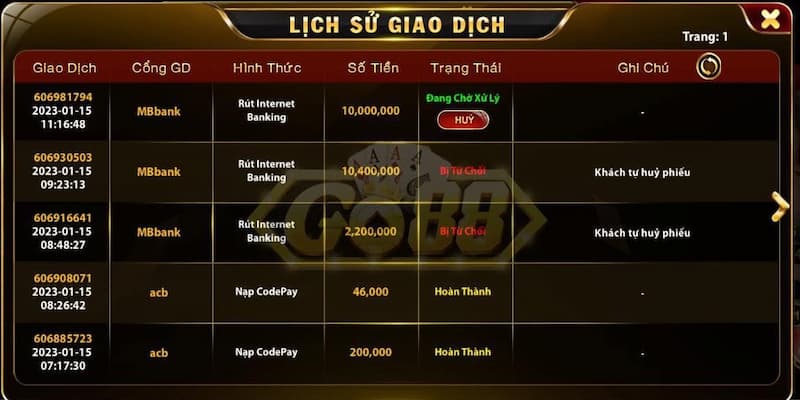 Rút tiền GO88 hướng dẫn chi tiết quy trình