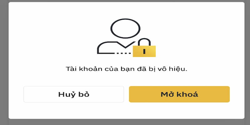 Tài khoản GO88 bị khóa dấu hiệu nhận biết