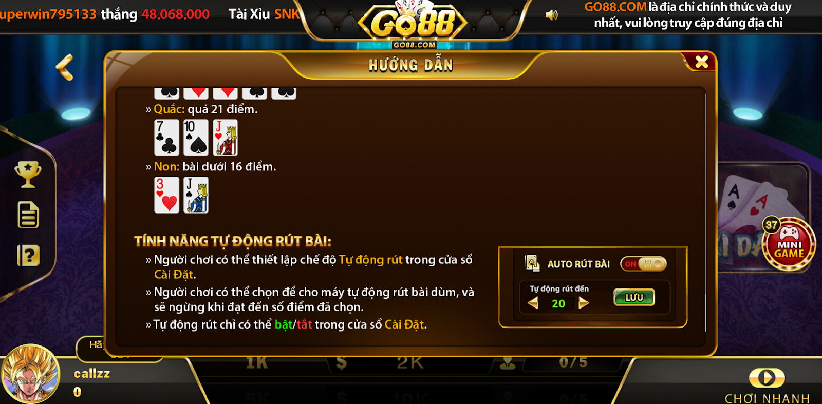 Hướng Dẫn Đăng Ký Và Bắt Đầu Chơi Xì Dách Go88