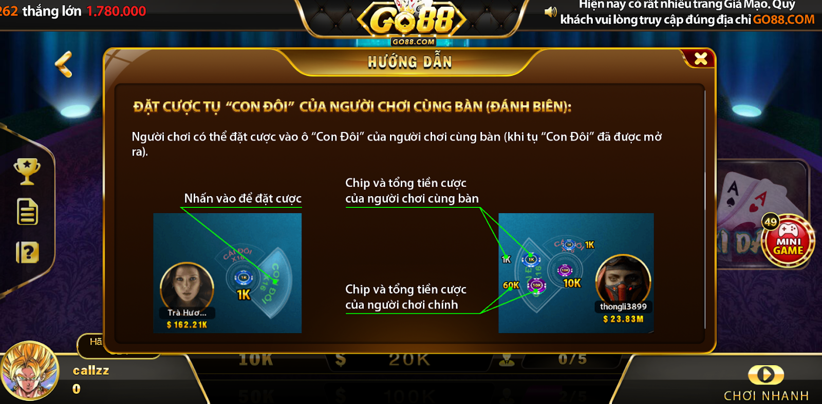 Hướng Dẫn Đăng Ký Và Bắt Đầu Chơi Xì Dách Go88
